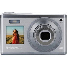 Cámara Digital AgfaPhoto Realishot DC9200, 24 Megapíxeles, Sensor CMOS, Video 4K, Zoom Óptico 10x, Pantalla Dual, Compacta, Plateada